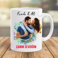 Sevgililer günü hediyesi özel resimli kupa