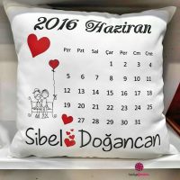 Takvimli Sevgili Yastığı
