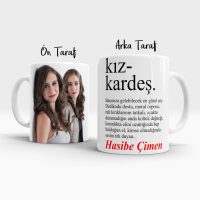 Fotoğraflı Kız Kardeş Kupa Bardak 2