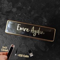 Hediye Fanusu | Kişiye Özel Hediyeler İsme Özel USB İle Çalışan Şarjlı Metal Çakmak
