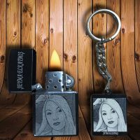 Kişiye Özel Resimli Zippo ve Anahtarlık Seti