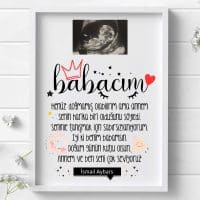 Babaya Bebekten Doğum Günü Hediyesi Tablo